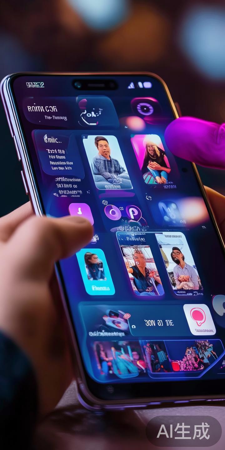 娱乐手机的另一大亮点是强大的社交和直播功能。集成各